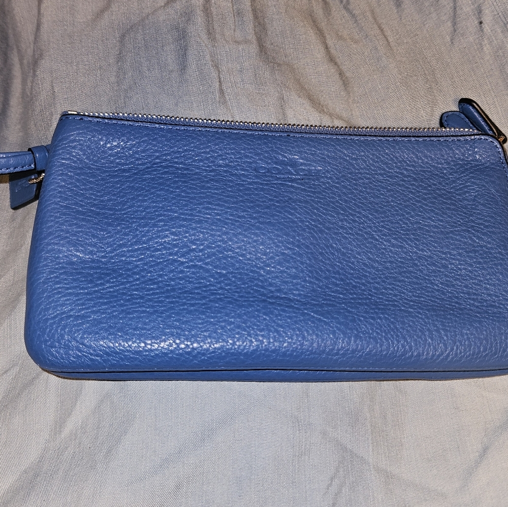Genuine Coach double zipped wallet